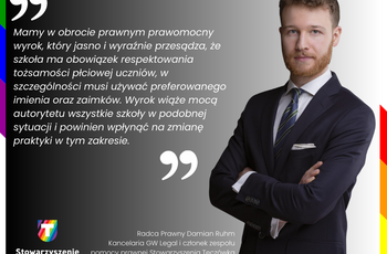 Pierwszy taki wyrok w Polsce. Szkoła ma obowiązek respektowania tożsamości płciowej uczniów